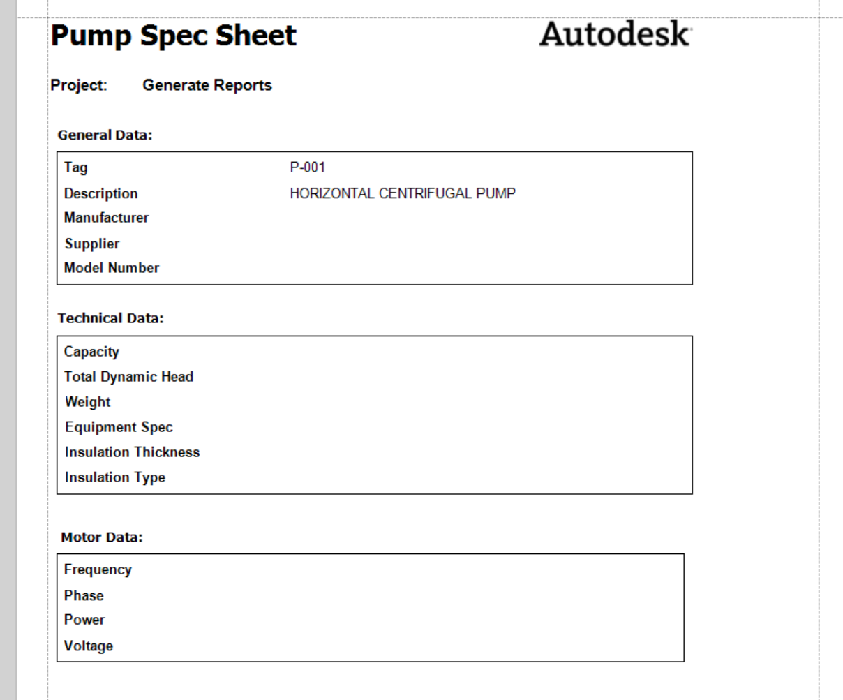Cad Design Report Examples AutoCAD Plant 3D - Generating Reports - Micrographics