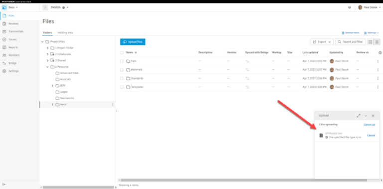 ACC - Can One Upload and Store Unsupported Files