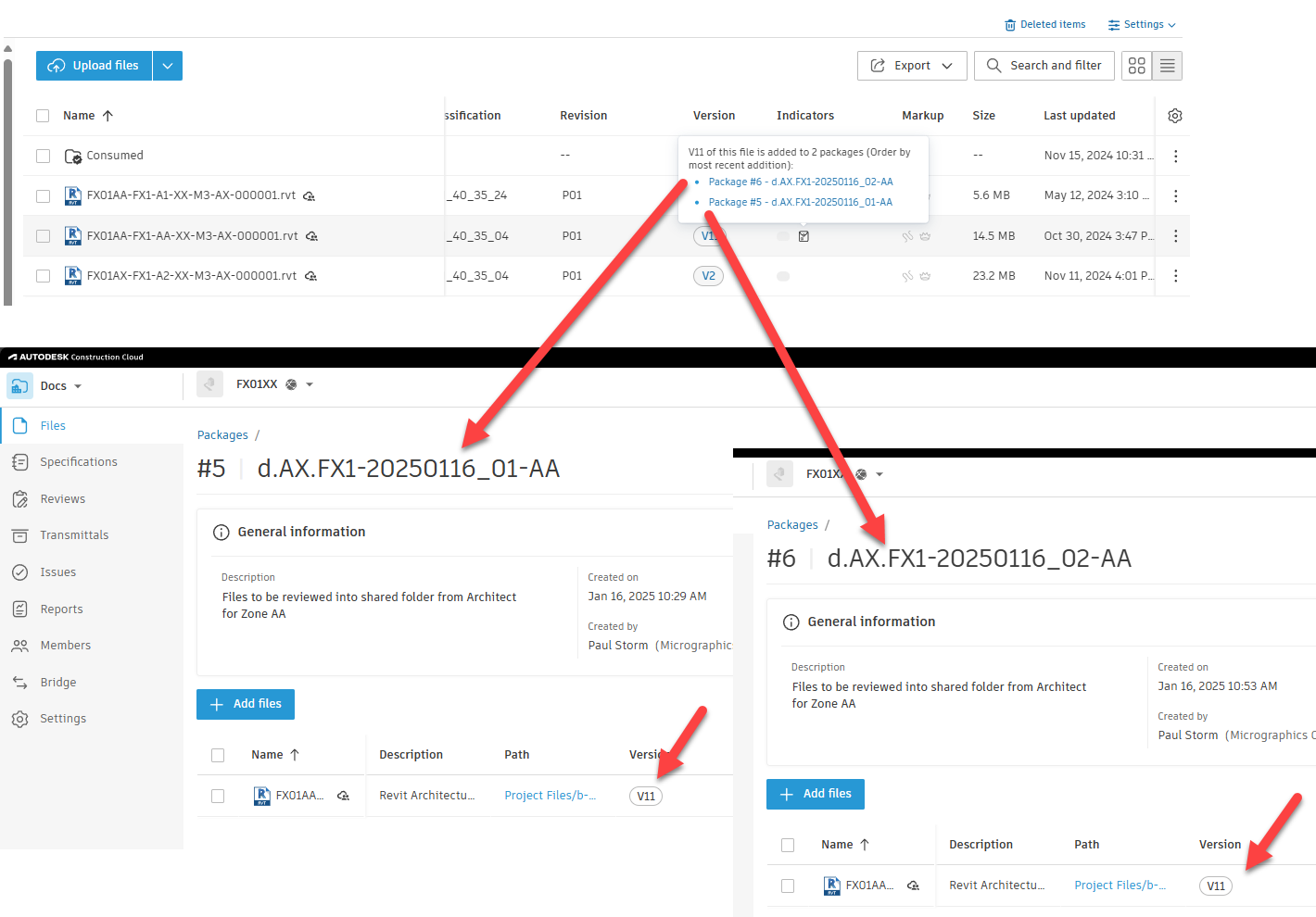 Using File Packages in Autodesk Docs in Review Process - Micrographics