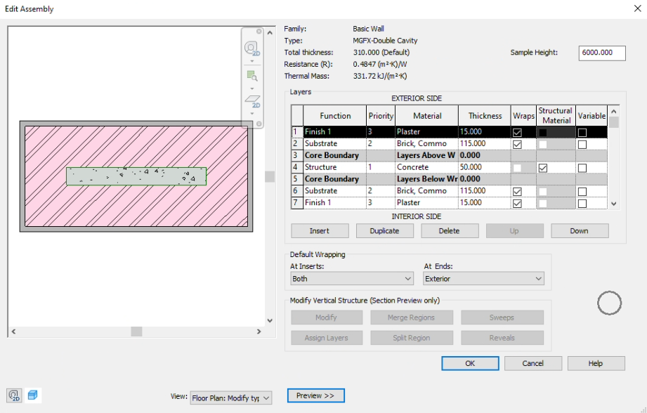 Revit 2026 – Changes to Wall Structure Layer Function and Priority ...