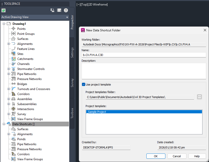 ACC Data Shortcuts-03-New Data Shortcuts Folder