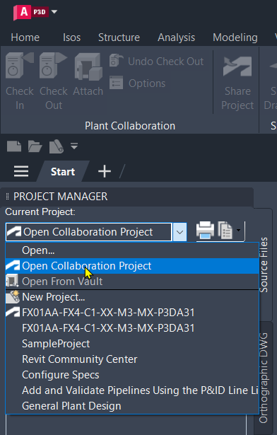 Plant 3D Initiate Project using Forma Design Collaboration-13-Open Collaborate Project