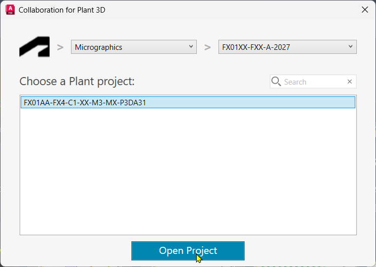 Plant 3D Initiate Project using Forma Design Collaboration-14-Chose Hub and Project