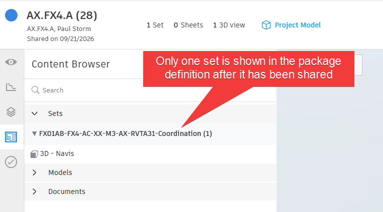Autodesk Forma Idea - Exclude Revit Publish Sets from Package Models - 13 - Set in Package Definition