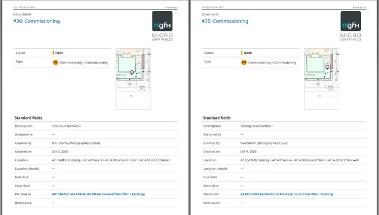 Forma Build – Use Locations to Filter Issues - 04 - Export Filtered Issues