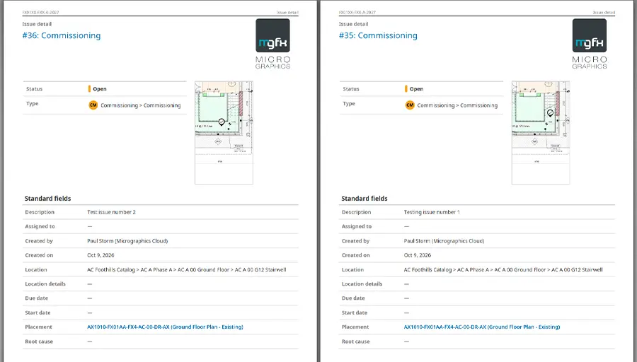 Forma Build – Use Locations to Filter Issues - 04 - Export Filtered Issues
