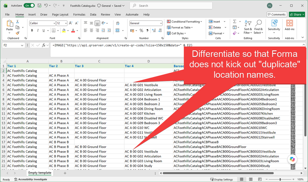 Forma Build – Use Locations to Filter Issues - 06 - Location Naming Accross Phases