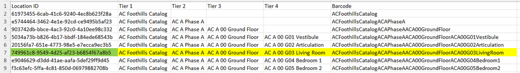 Forma Build – Use Locations to Filter Issues - 14 - Not Possible to Alter Location IDs in Excel Import